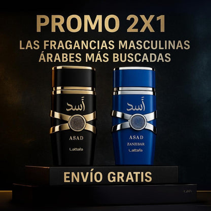 2x1 | Perfumes Árabes Originales: ASAD EDP + ASAD Zanzibar 100ml | ENVÍO GRATIS