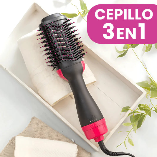 CEPILLO ALISADOR 3 EN 1 ¡PEINA,SECA Y ALISA!